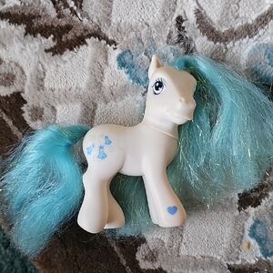 My Little Pony White Pony with Blue Mane